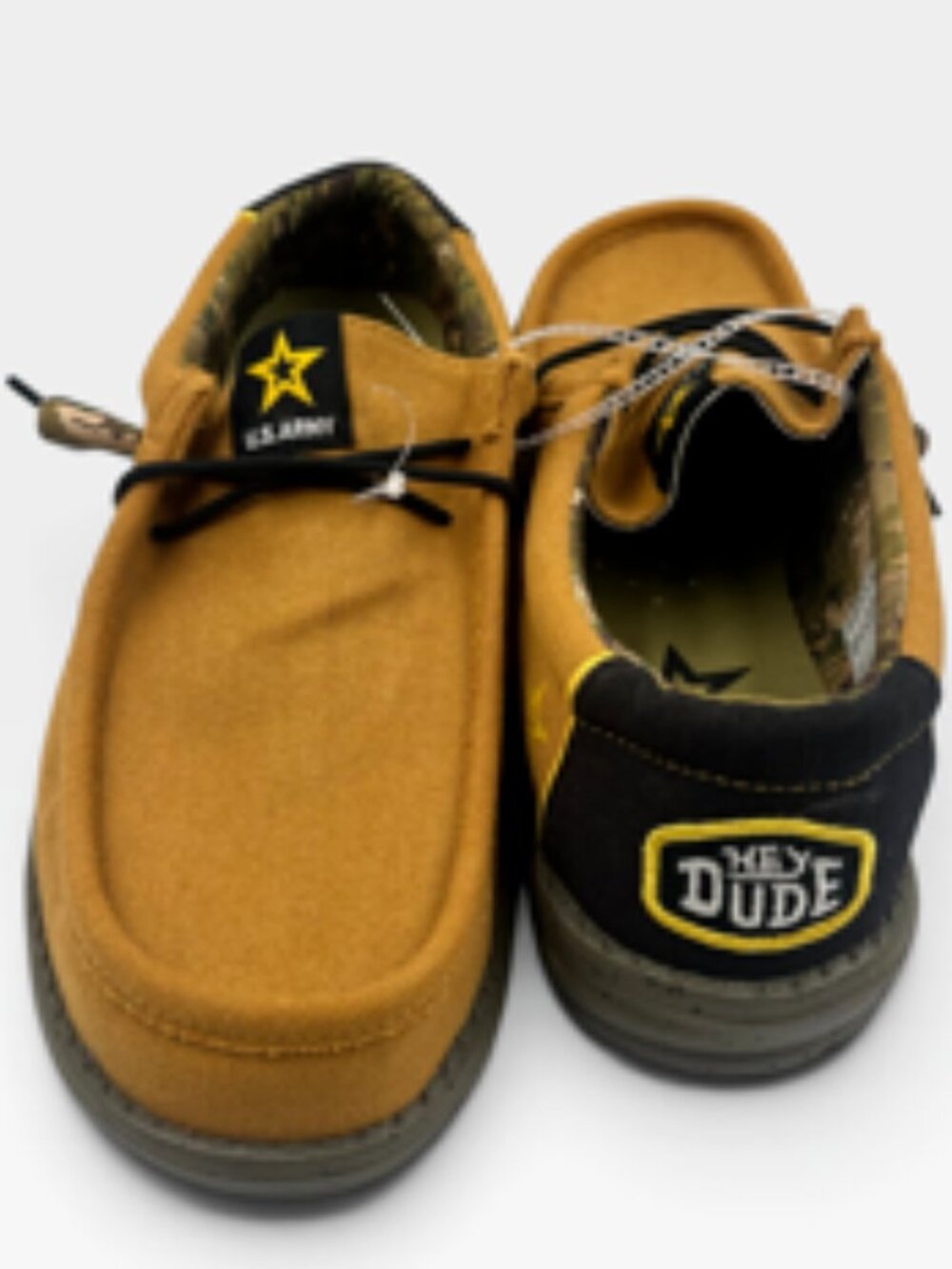 Hey Dude Men’s 11 Wally Energy US Army Shoes Slip on Loafers NWT